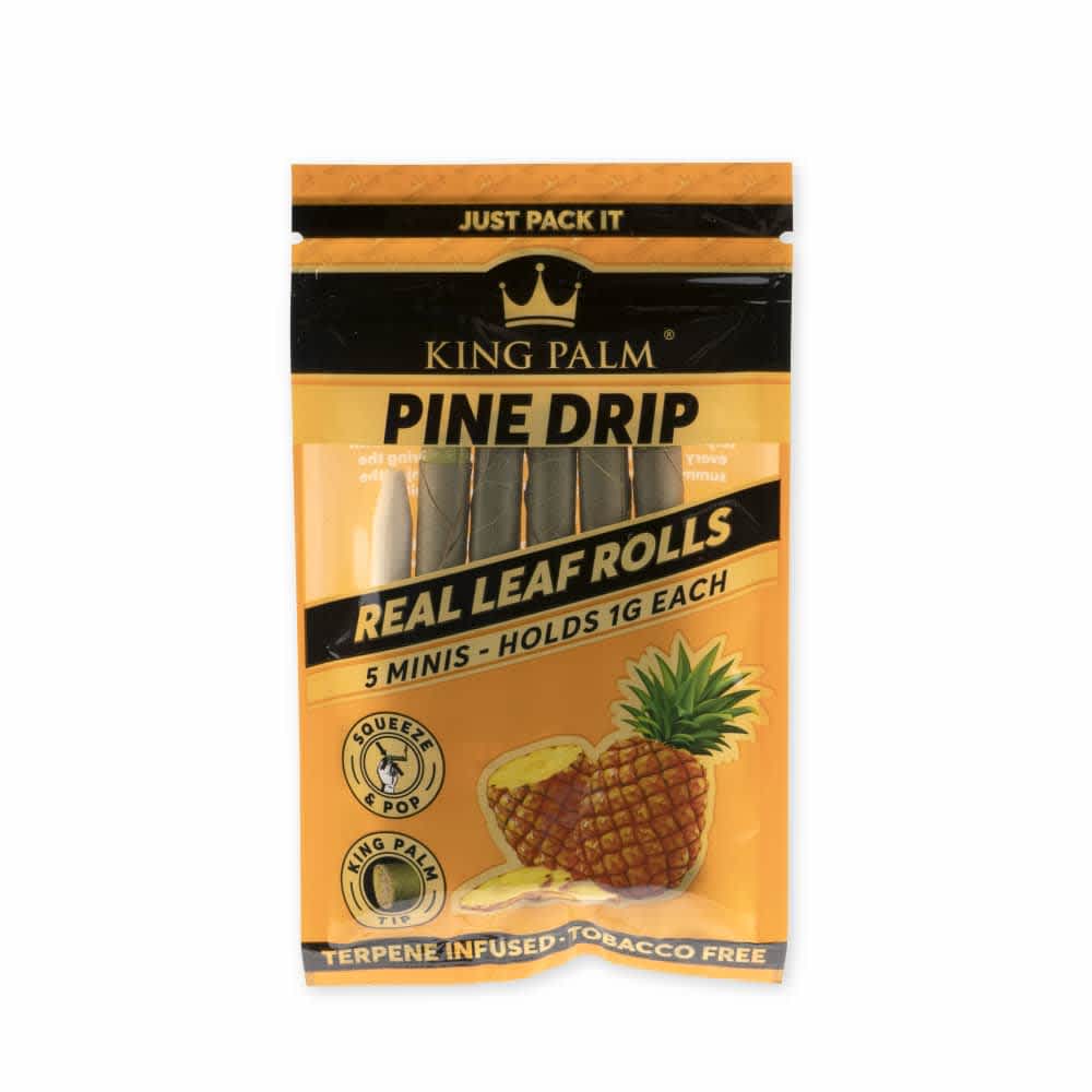 King Palm 5pk Mini Flavored Leaf Tubes – 15ct Display