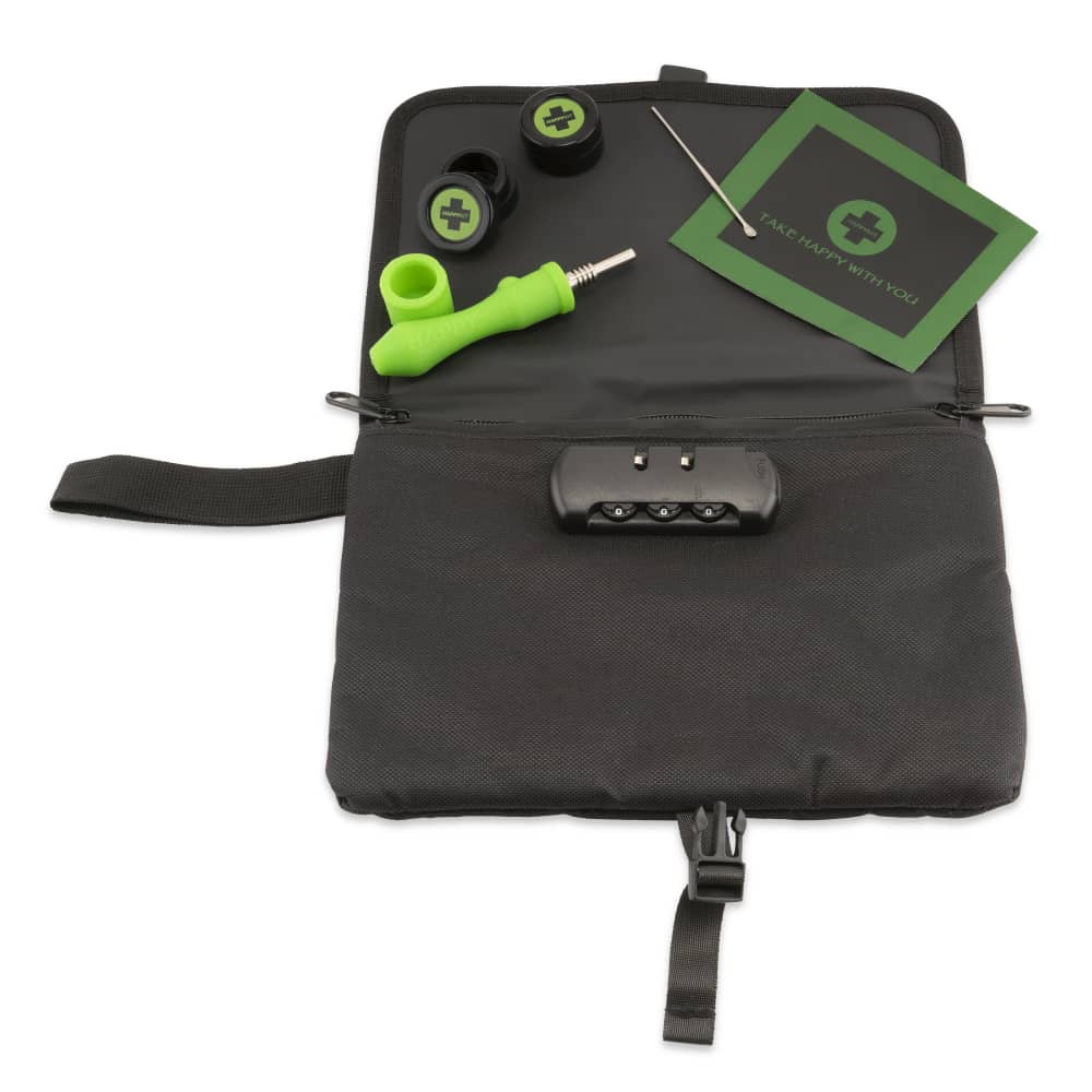 Happy Pouch Dab by Happy Kit All-in-One Smell Proof Travel Kit for Concentrates