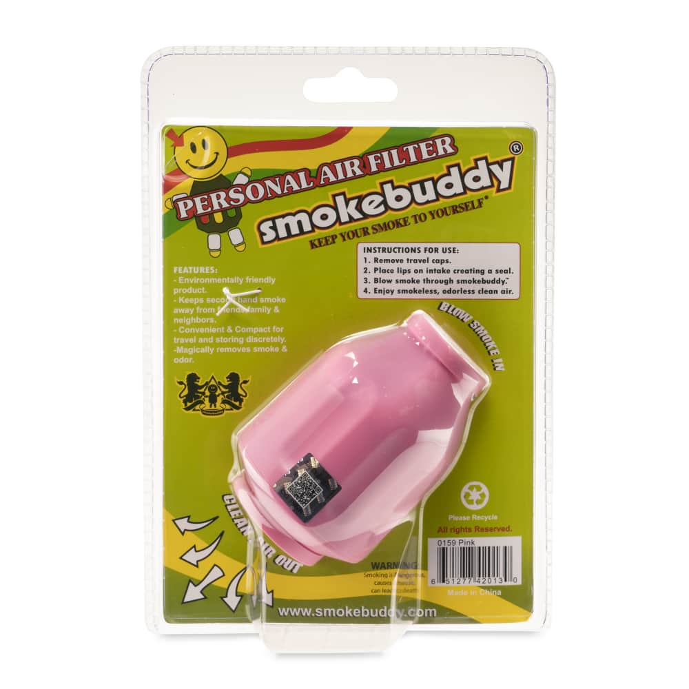Smokebuddy Original Personal Air Filter Device – Pink
