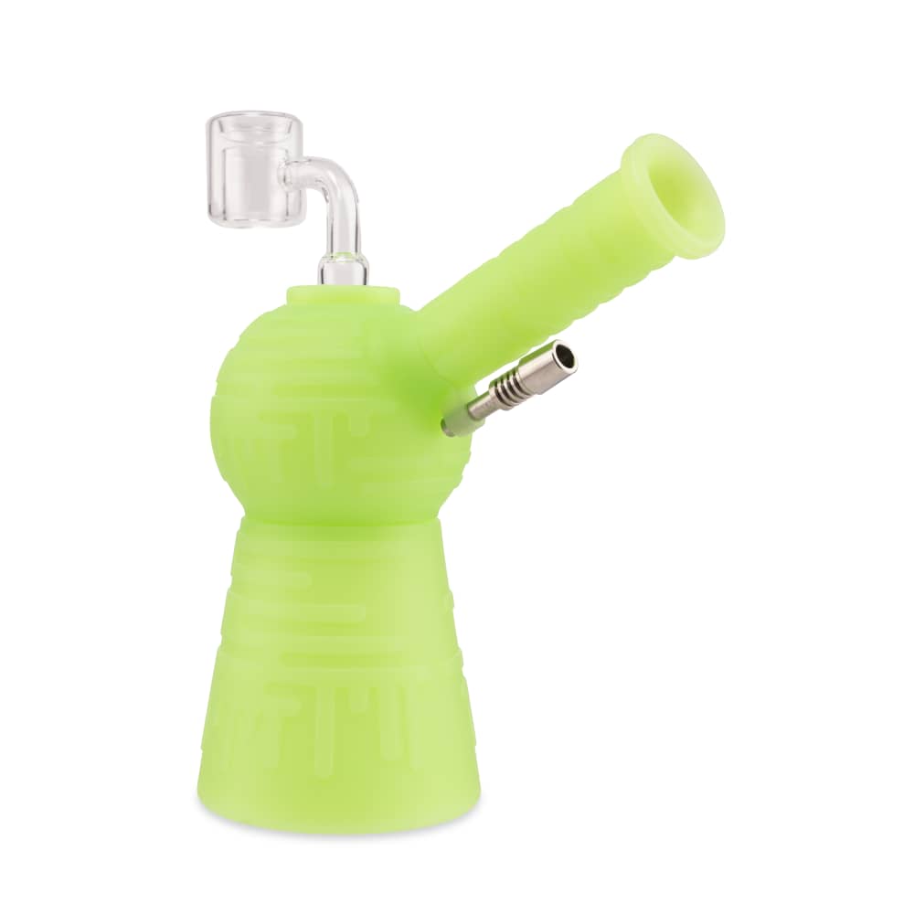 Ooze Blaster Silicone Glass 4-in-1 Hybrid Water Pipe and Dab Straw