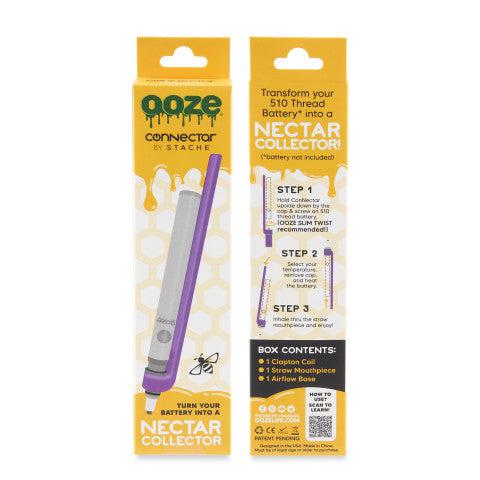 Ooze x Stache ConNectar - 510 Thread Dab Straw Vape Pen Attachment