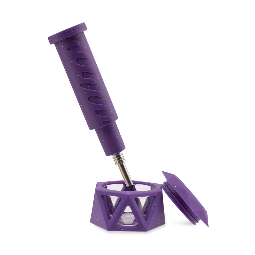 Ooze Hyborg Silicone Glass 4-in-1 Hybrid Water Pipe and Nectar Collector