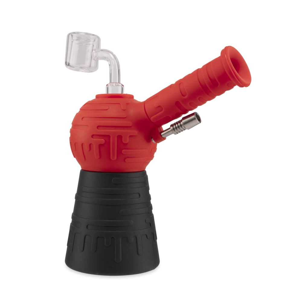 Ooze Blaster Silicone Glass 4-in-1 Hybrid Water Pipe and Dab Straw