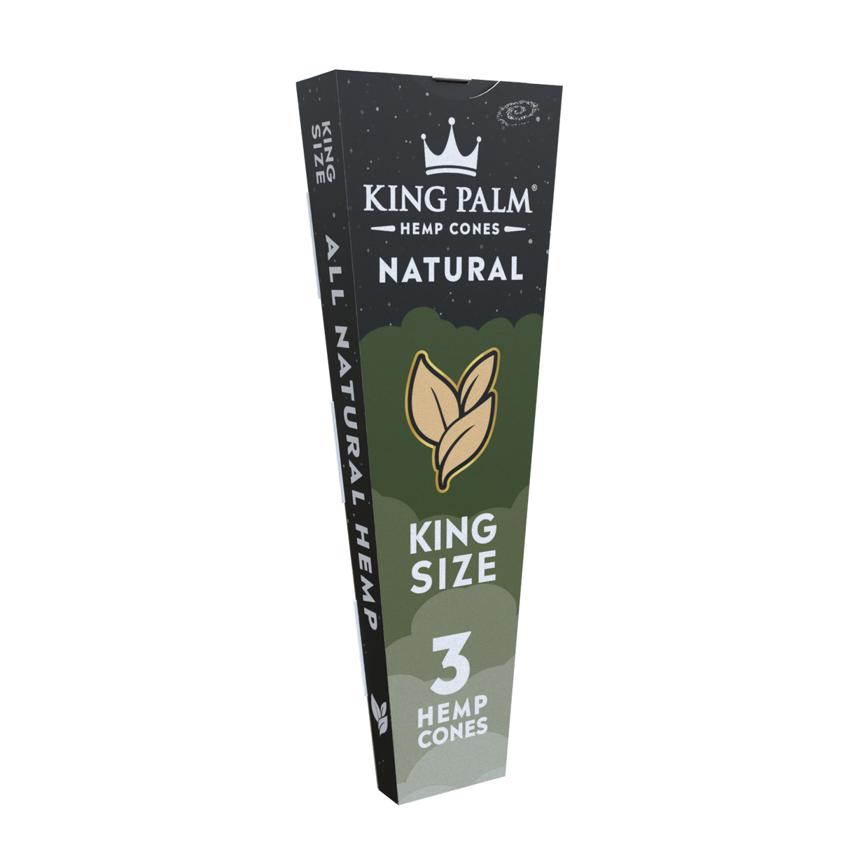 King Palm King Size Hemp Cones 30ct Display – Natural