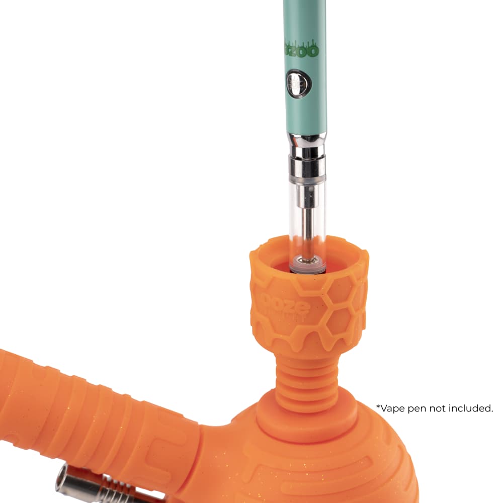 Ooze Blaster Silicone Glass 4-in-1 Hybrid Water Pipe and Dab Straw