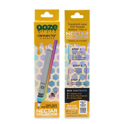 Ooze x Stache ConNectar - 510 Thread Dab Straw Vape Pen Attachment
