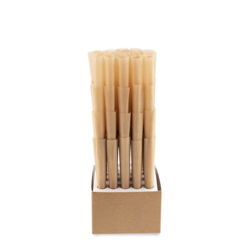 Zig Zag 98s Size Unbleached Mini Bulk Cones  100ct