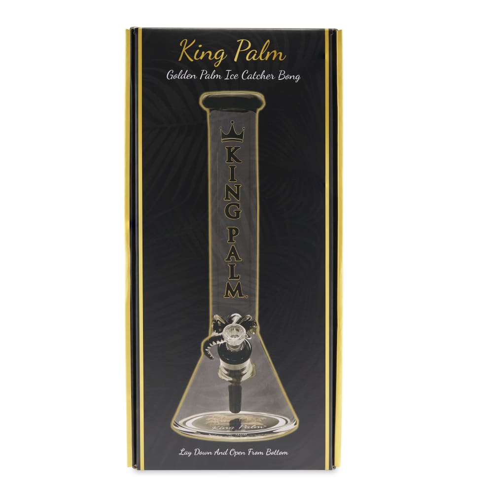 King Palm Limited Edition 16” Glass Beaker Bong with Ice Catcher
