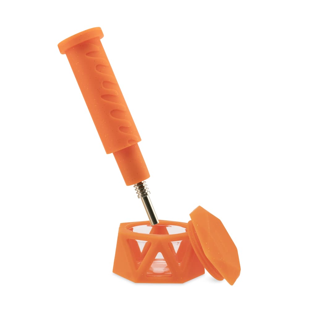 Ooze Hyborg Silicone Glass 4-in-1 Hybrid Water Pipe and Nectar Collector