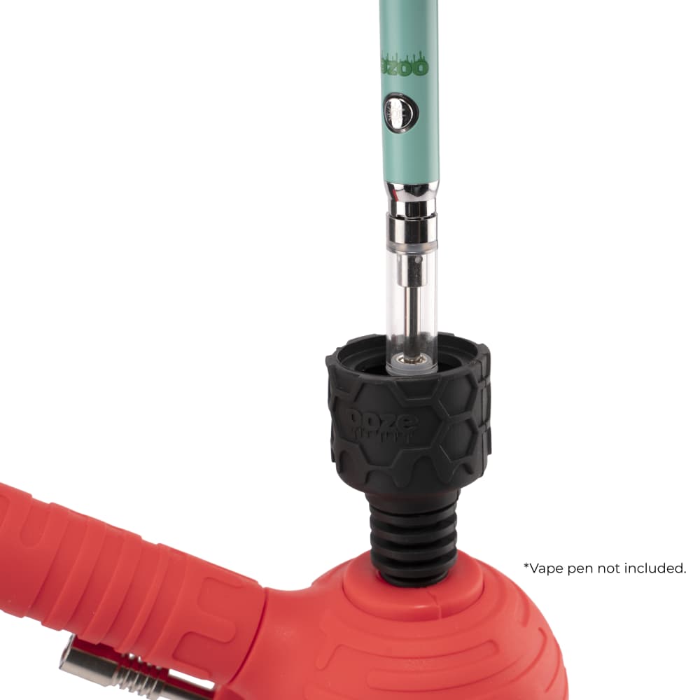 Ooze Blaster Silicone Glass 4-in-1 Hybrid Water Pipe and Dab Straw
