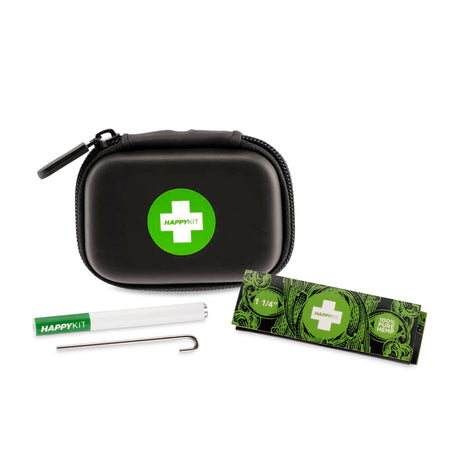 Happy Kit Mini Dry Herb Smell Proof Travel Kit  Black