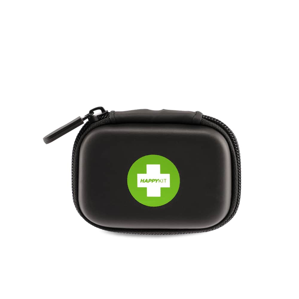 Happy Kit Mini Dry Herb Smell Proof Travel Kit  Black