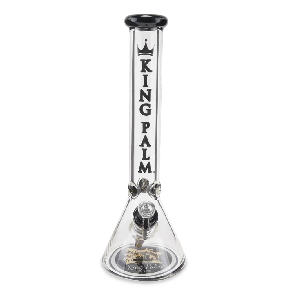 King Palm Limited Edition 16” Glass Beaker Bong with Ice Catcher