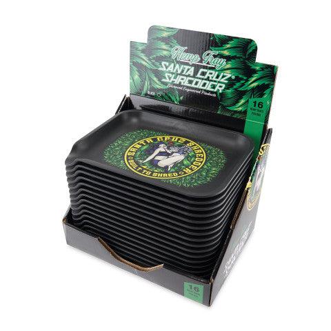 Santa Cruz Shredder Small Hemp Tray 16ct POP Display – Built to Shred