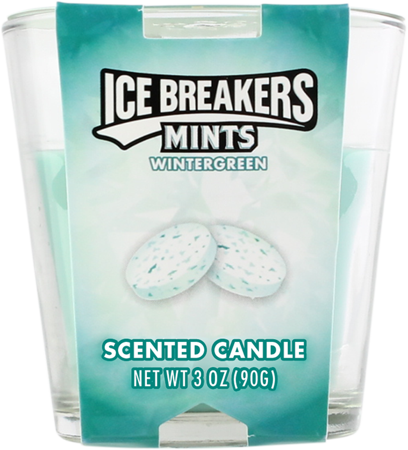 Icebreakers Mint Wintergreen Candles – 3oz - 6ct