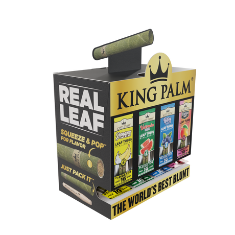 King Palm Mini Flavor Leaf Tubes Dispenser Display – 80ct