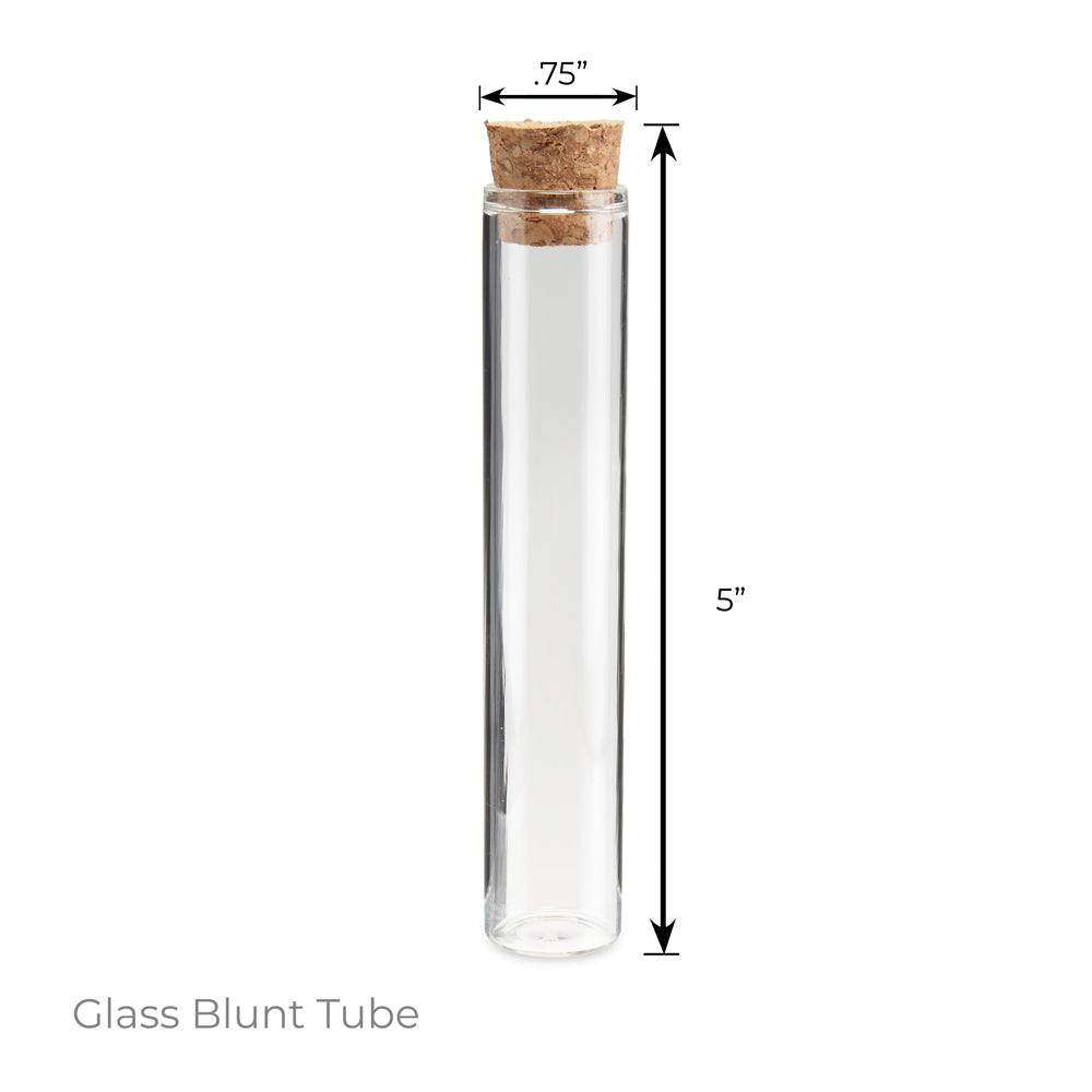 Loud Lock Glass Tube w/ Cap - 118mm - 500pc