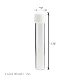 Loud Lock Glass Tube w/ Cap - 116mm / 12mm - 12mm Neck - 500pc - Child Resistant