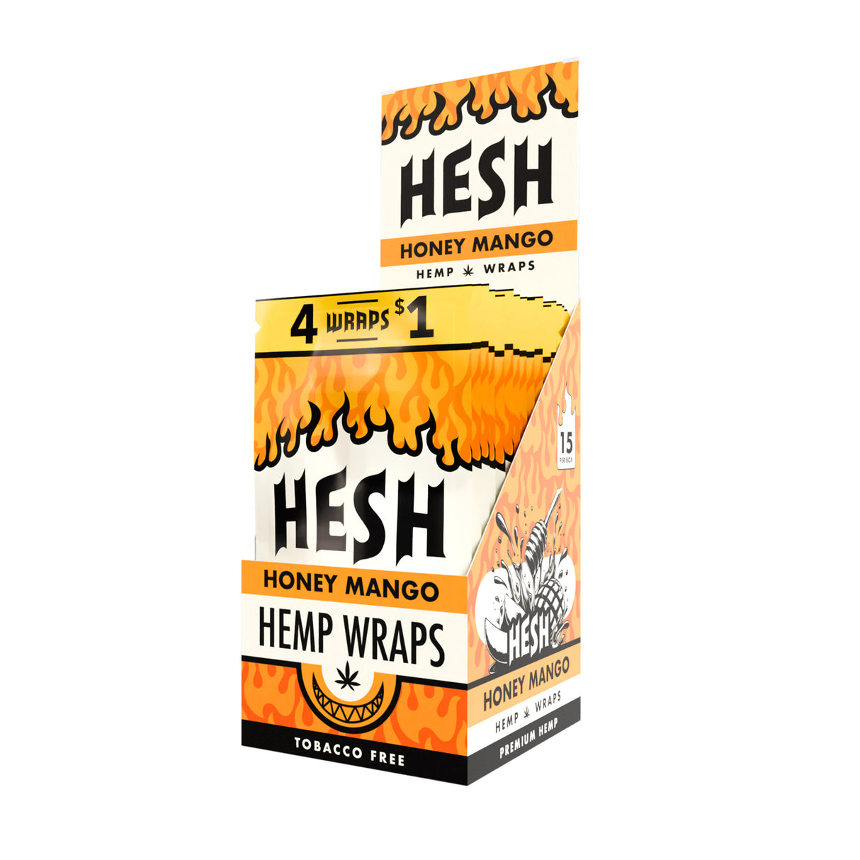 Hesh Hemp Wraps – Pre-Priced 4 for $1 – 15ct