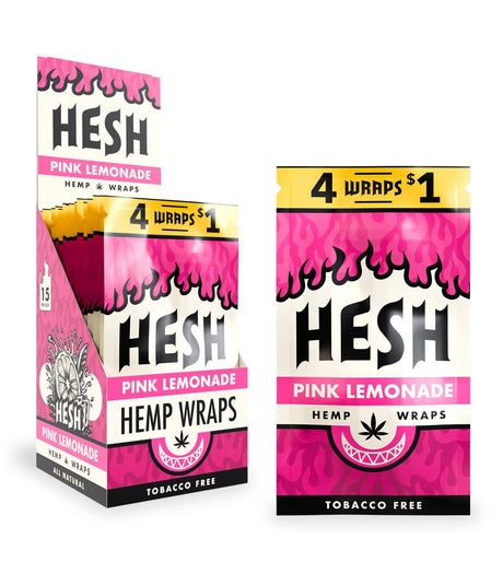 Hesh Hemp Wraps – Pre-Priced 4 for $1 – 15ct