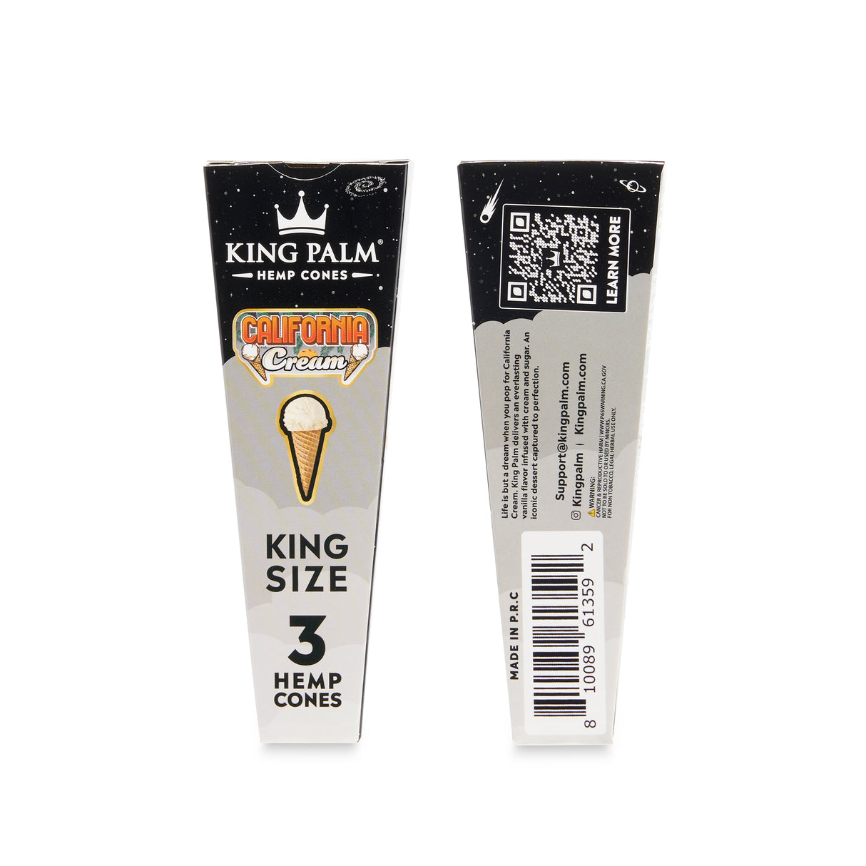 King Palm King Size Hemp Cones 30ct Display