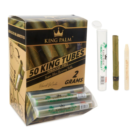 King Palm Single Leaf Tubes 50ct Dispenser – King Size