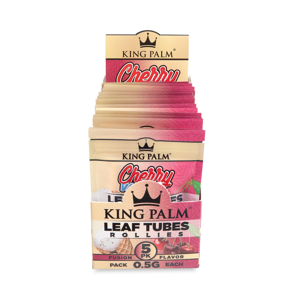 King Palm 5pk Rollie Flavored Leaf Tubes – 15ct Display