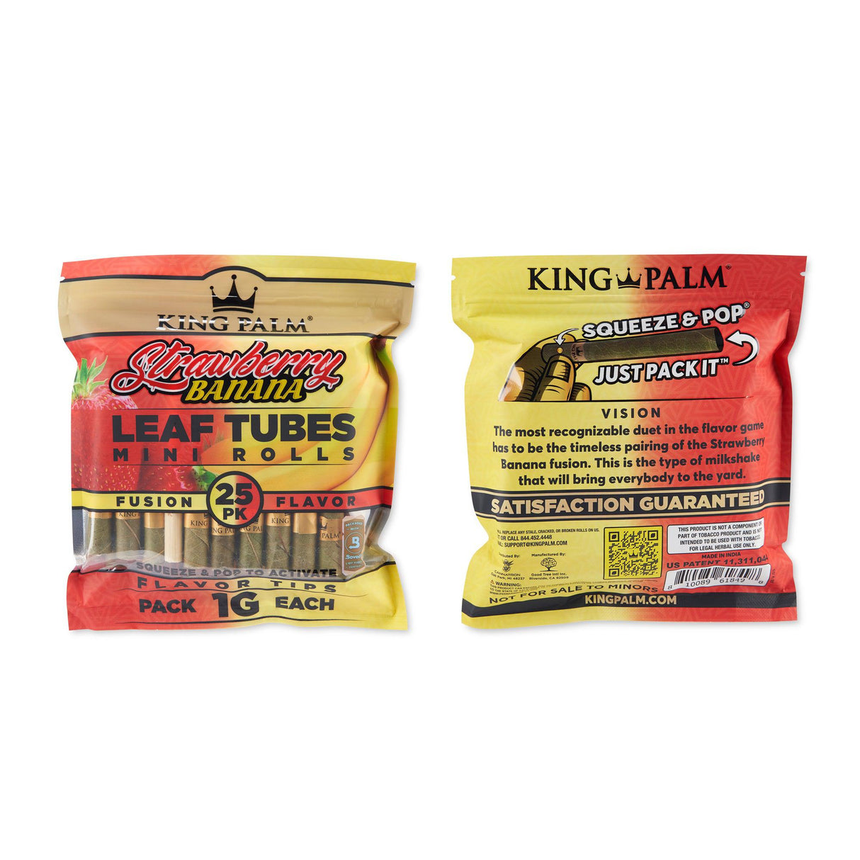 King Palm 25pk Mini Flavor Leaf Tubes – 8ct Display