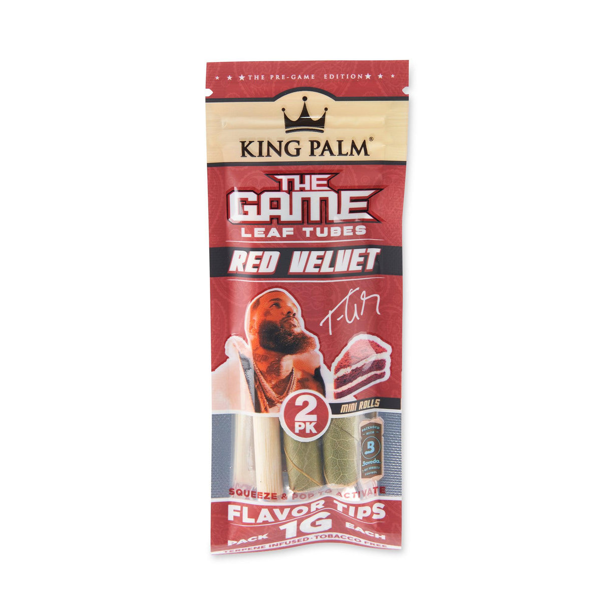King Palm x The Game 2pk Flavored Mini Leaf Tubes 20ct – Red Velvet
