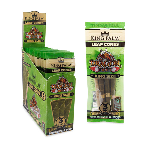 King Palm Flavored 3pk Leaf Cones 15ct Display – King Size
