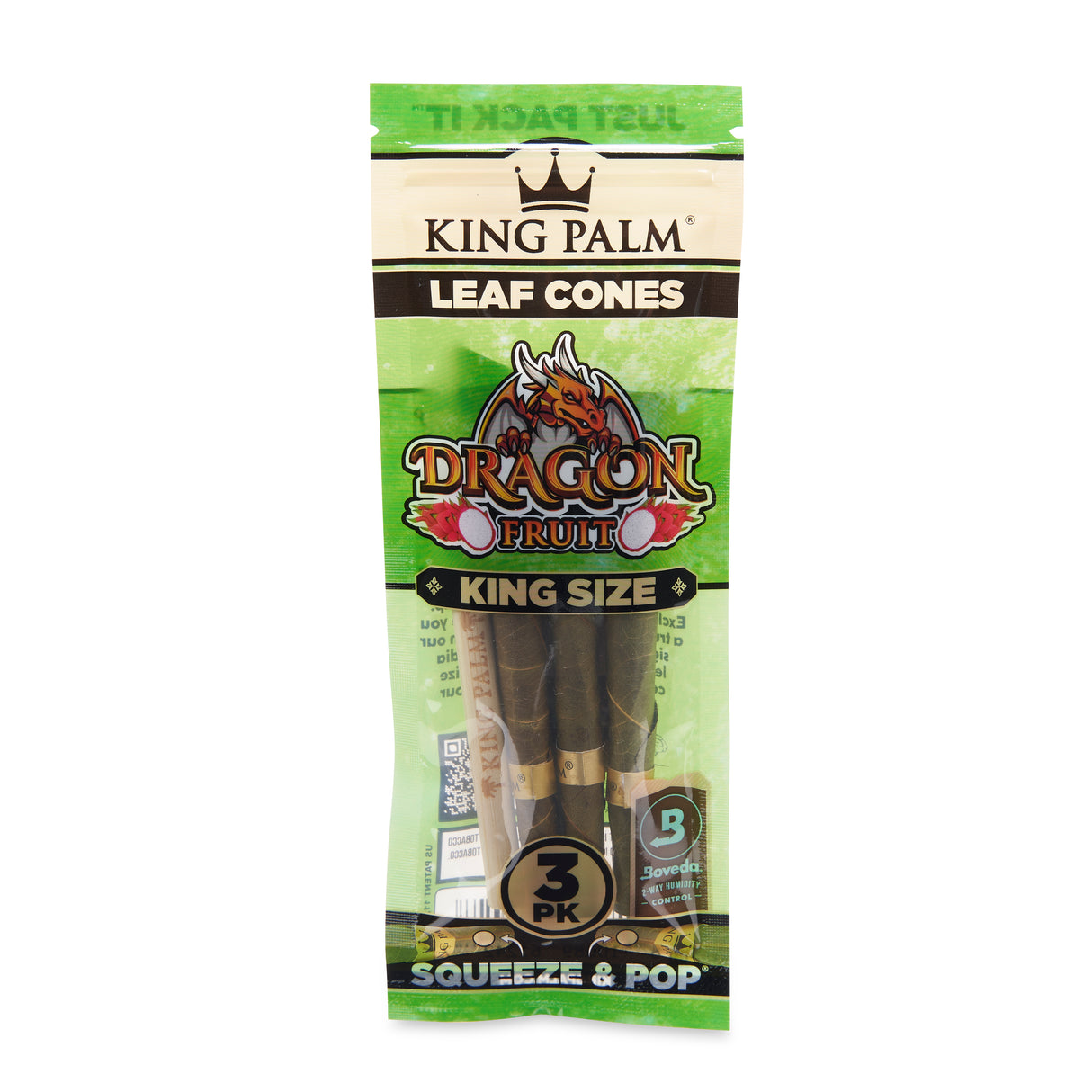 King Palm Flavored 3pk Leaf Cones 15ct Display – King Size