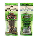 King Palm Flavored 3pk Leaf Cones 15ct Display – King Size