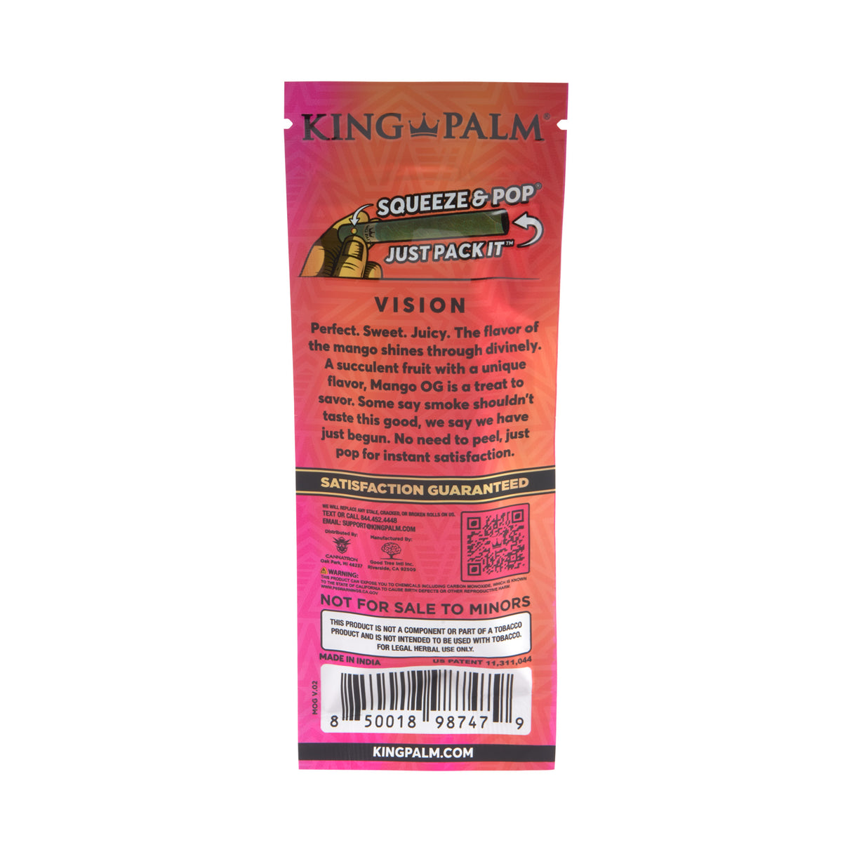 King Palm Mini Flavored 2pk Leaf Tubes - 20ct