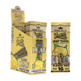Angled view of the 10ct King Palm Lemon Haze 1g Mini 2pk display next to a single pouch.