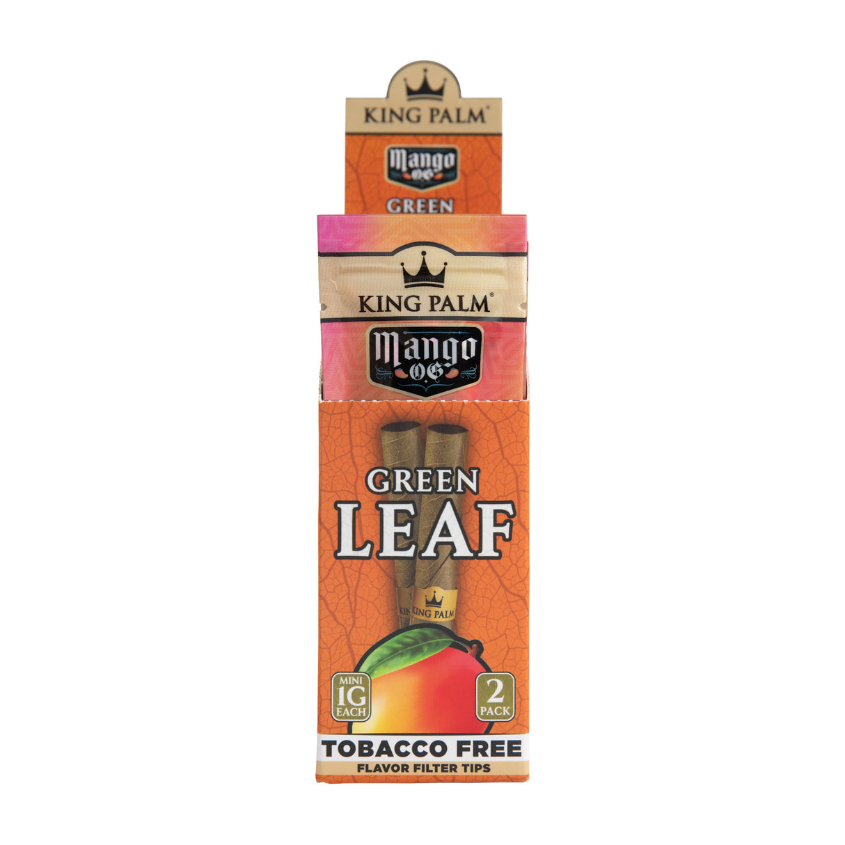 10ct King Palm Mango OG 1g Mini 2pk display on a white background.