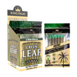 Angled view of King Palm mini 1g natural leaf tubes 8ct display and single 5pk pouch