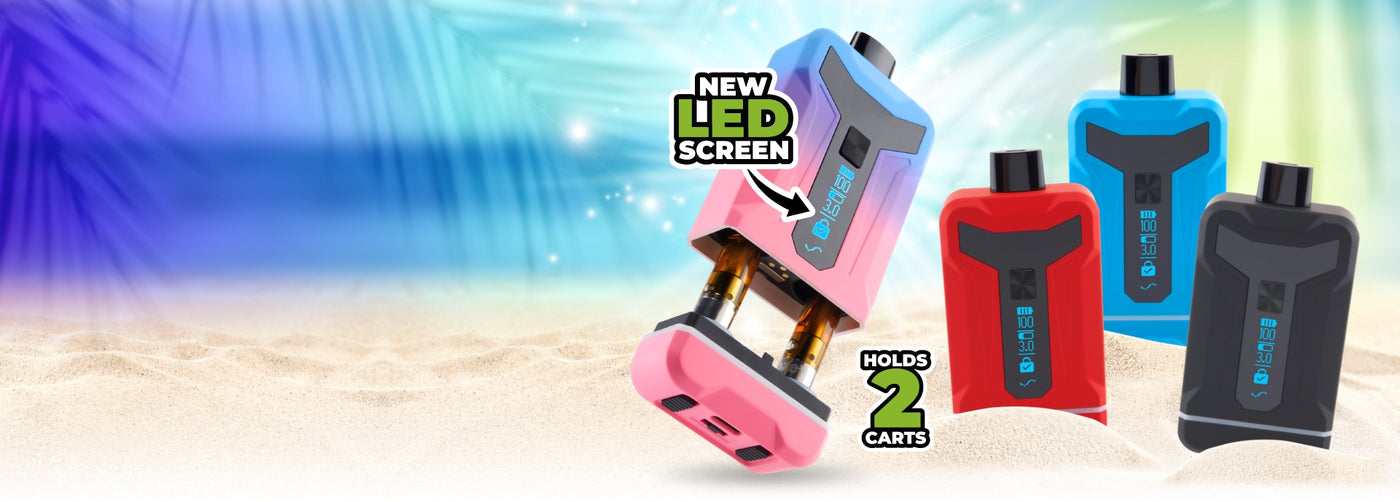 Ooze Duet Vaporizer Battery 2 carts in 1