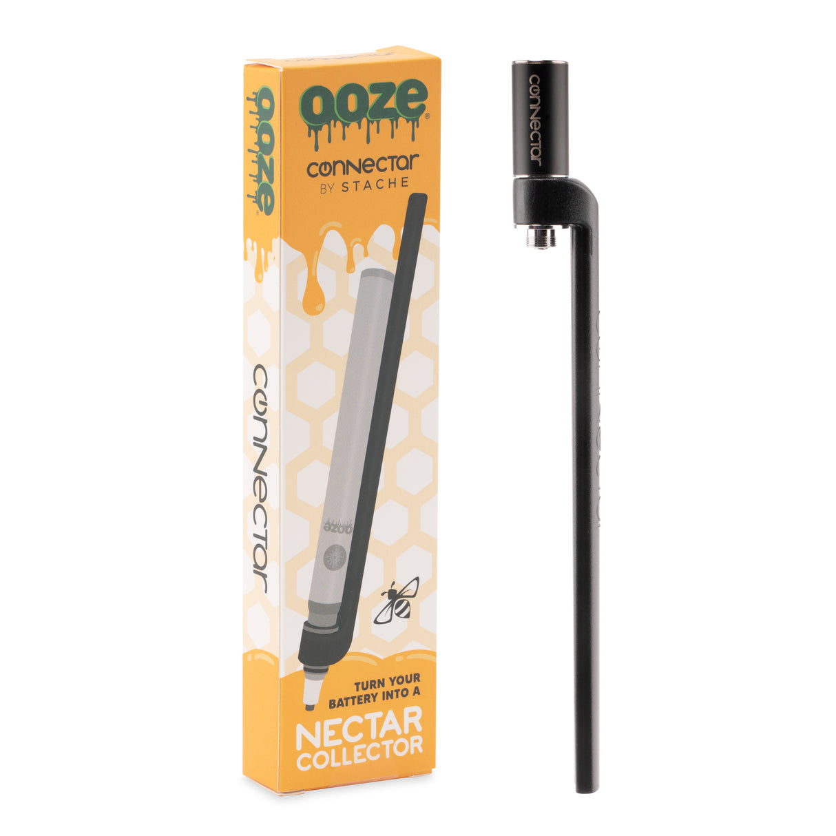 Ooze x Stache ConNectar - 510 Thread Dab Straw Vape Pen Attachment