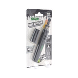 Angled view of panther black Ooze Hot Spoon extract tool in the packaging