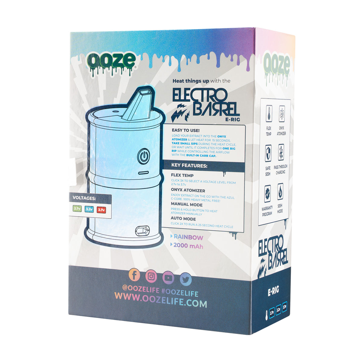 Ooze Electro Barrel E-Rig – C-Core 2000 mAh
