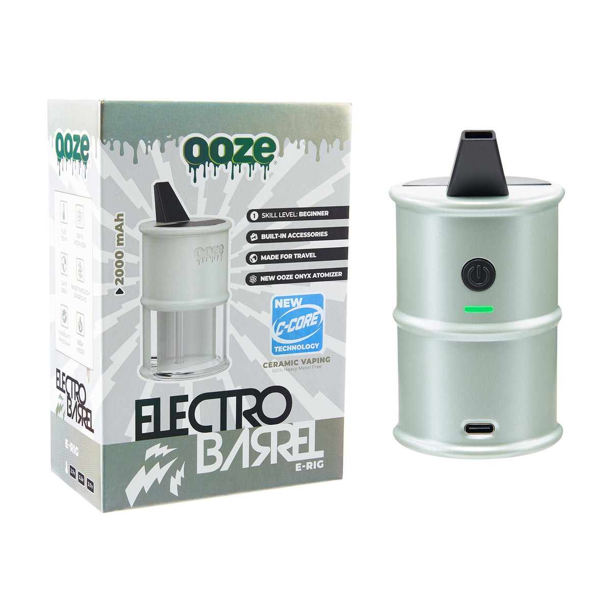Ooze Electro Barrel E-Rig – C-Core 2000 mAh