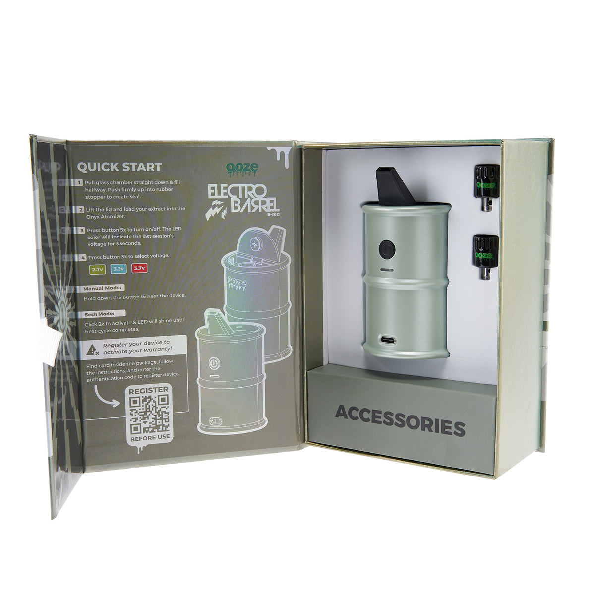 Ooze Electro Barrel E-Rig – C-Core 2000 mAh