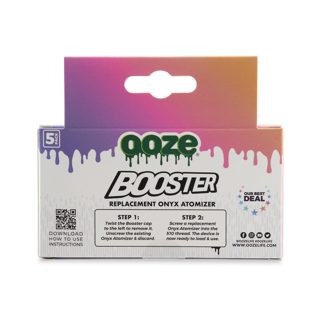 Ooze Booster Onyx Atomizer Replacement 5-Pack