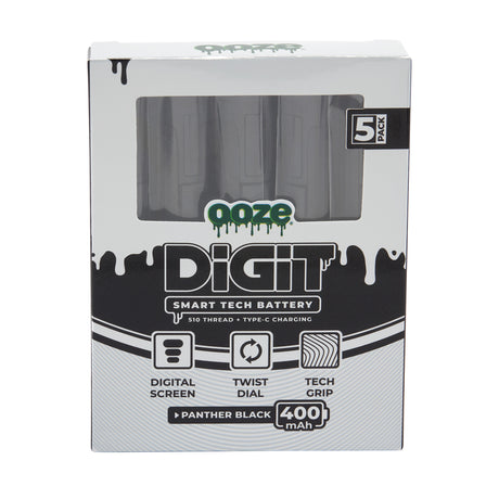 Ooze Digit 5-Pack – 400 mAh 510 Smart Tech Batteries