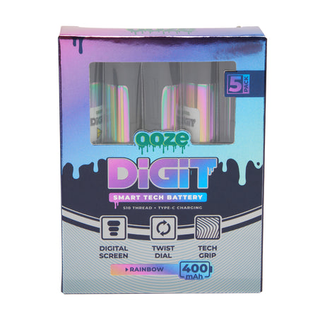 Ooze Digit 5-Pack – 400 mAh 510 Smart Tech Batteries