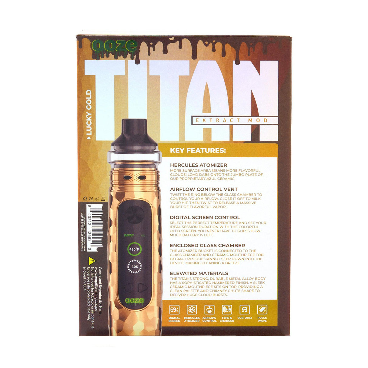 Ooze Titan Extract Mod – 2400 mAh C-Core