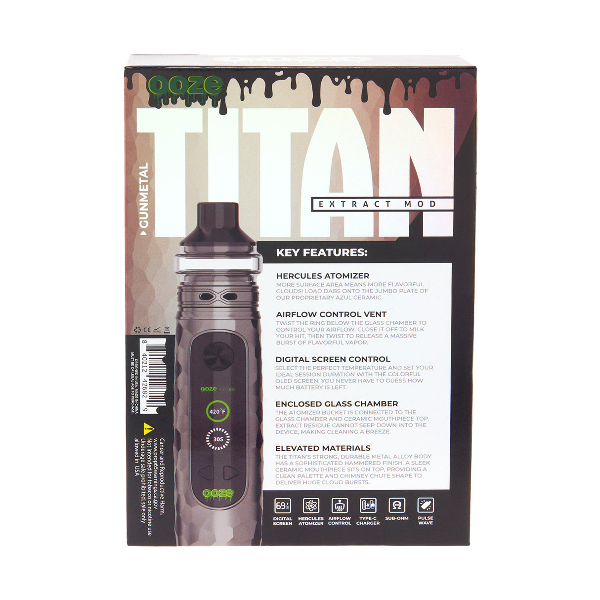 Ooze Titan Extract Mod – 2400 mAh C-Core