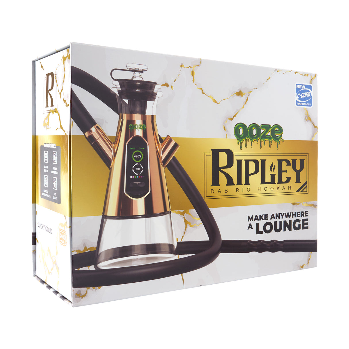 Ooze Ripley Dab Rig Hookah – 2400 mAh C-Core