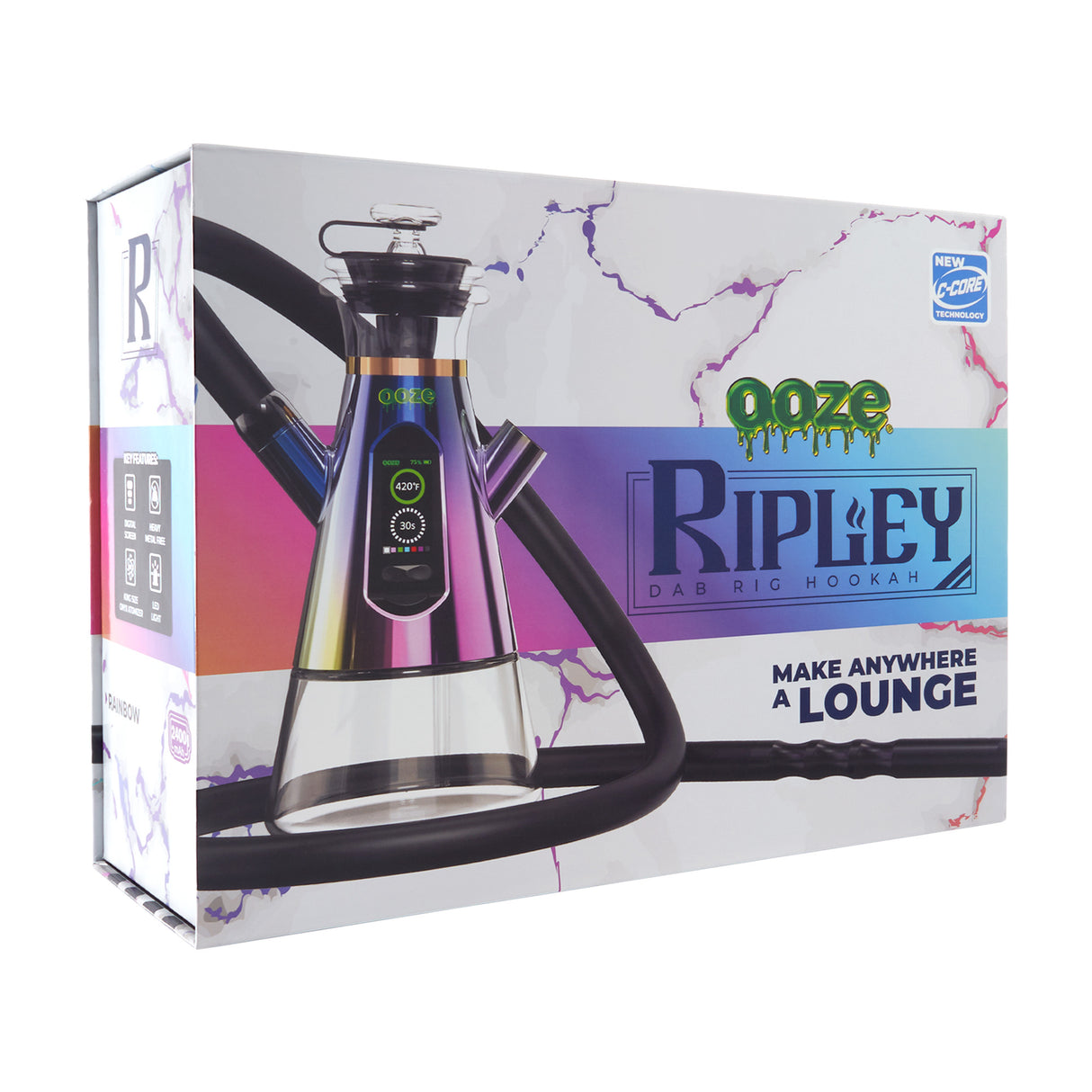 Ooze Ripley Dab Rig Hookah – 2400 mAh C-Core