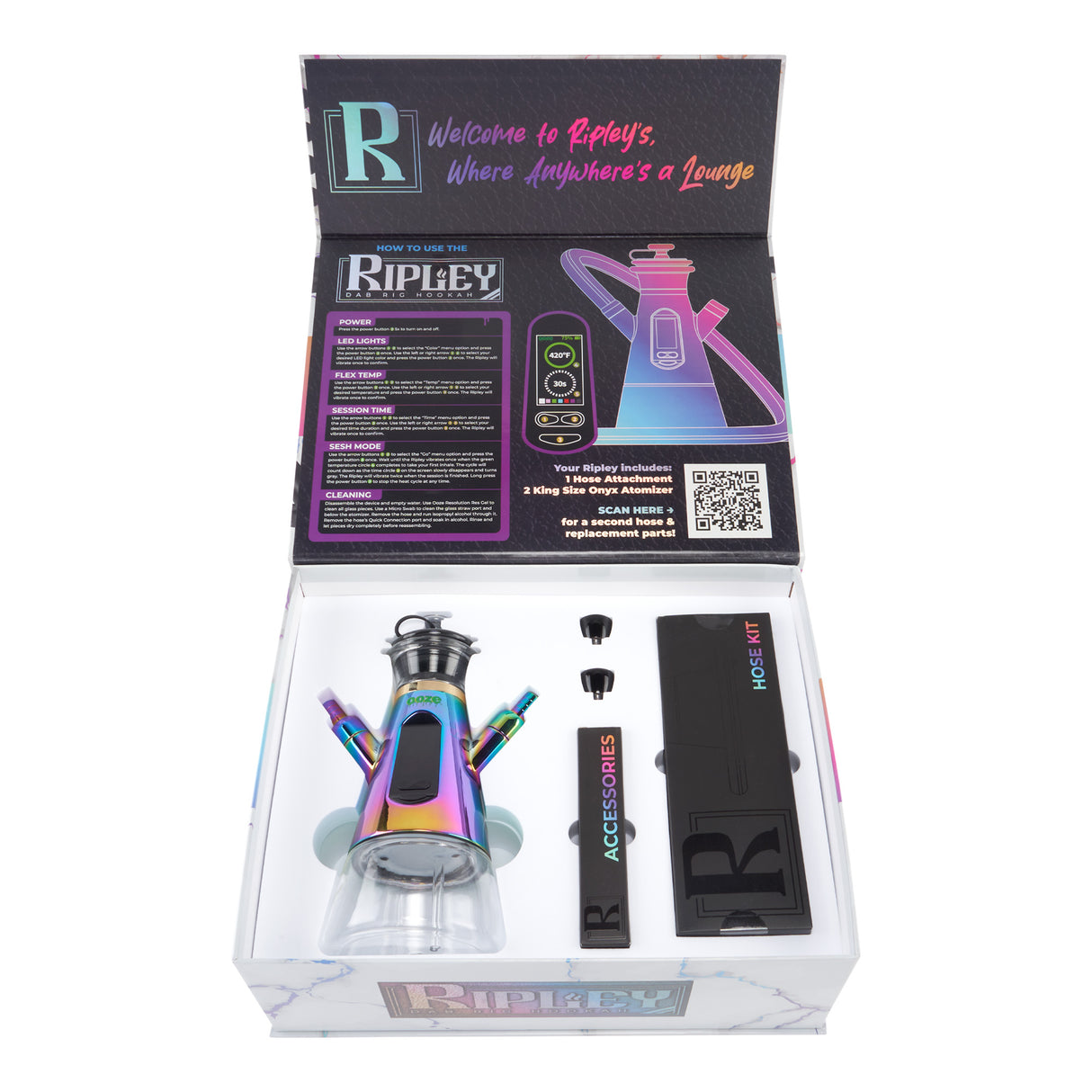 Ooze Ripley Dab Rig Hookah – 2400 mAh C-Core